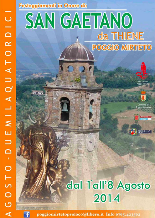 Settimana di festeggiamenti per SAN GAETANO - Poggio Mirteto (RI)